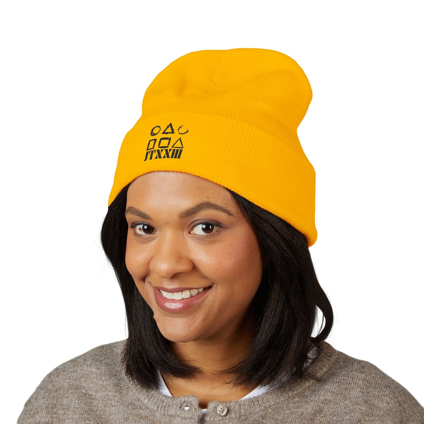 Minimalist Symbols Cuffed Beanie  🎟️ 5 entradas