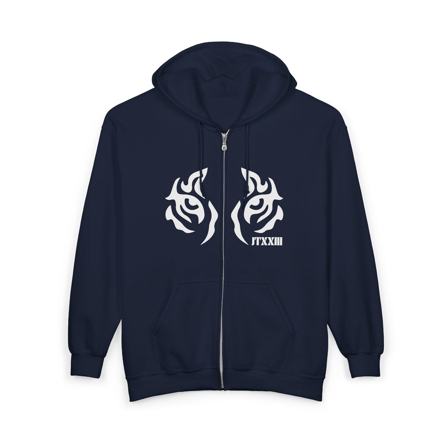 Tribal Tiger Chest Zip Hoodie — 🎟️12 entradas