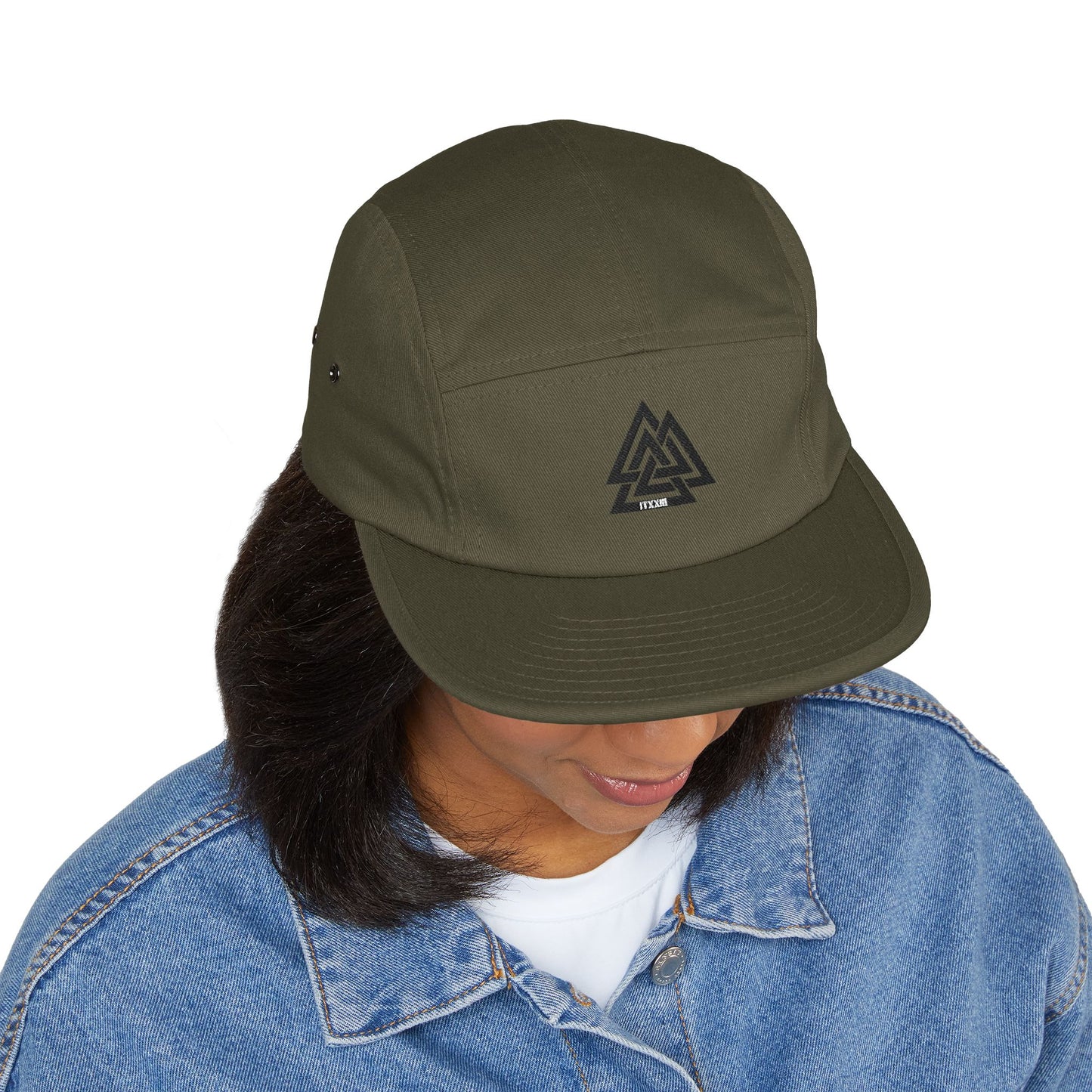 5-Panel Cap — Minimalist Norse Symbol Camper Hat  🎟️ 6 entradas