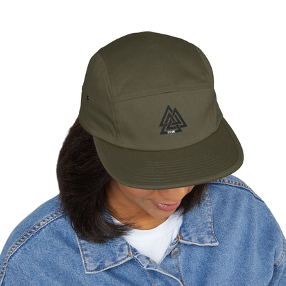 5-Panel Cap — Minimalist Norse Symbol Camper Hat  🎟️ 6 entradas