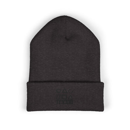 Minimalist Symbols Cuffed Beanie  🎟️ 5 entradas