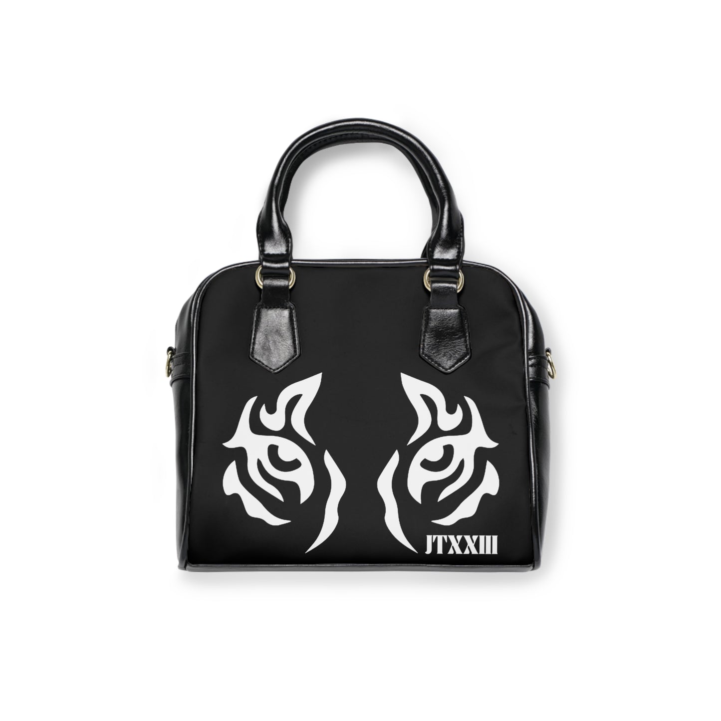 Shoulder Handbag — Tribal Tiger Eyes Black  🎟️ 12 entradas