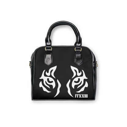 Shoulder Handbag — Tribal Tiger Eyes Black  🎟️ 12 entradas