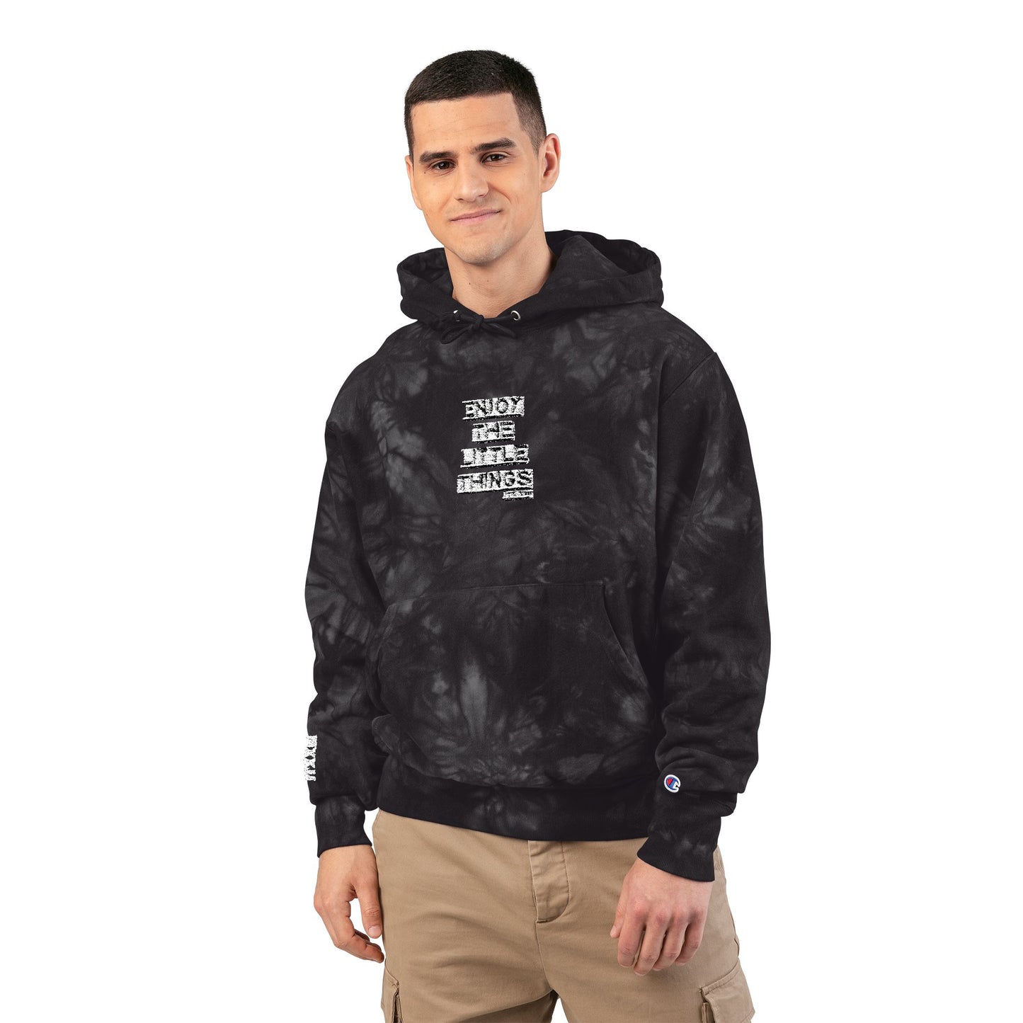 Tie-Dye Embroidered Hoodie — More Worry Less" 🎟️ 28 entradas