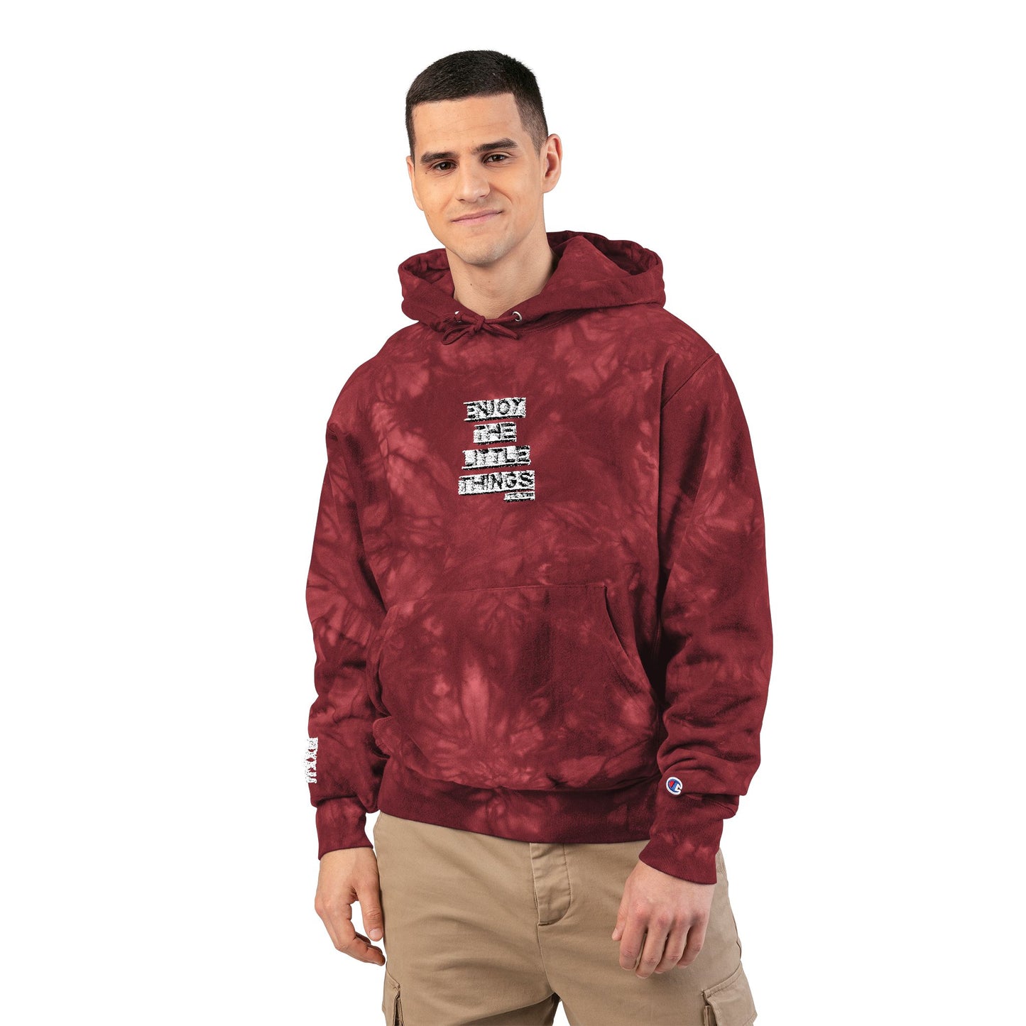 Tie-Dye Embroidered Hoodie — More Worry Less" 🎟️ 28 entradas