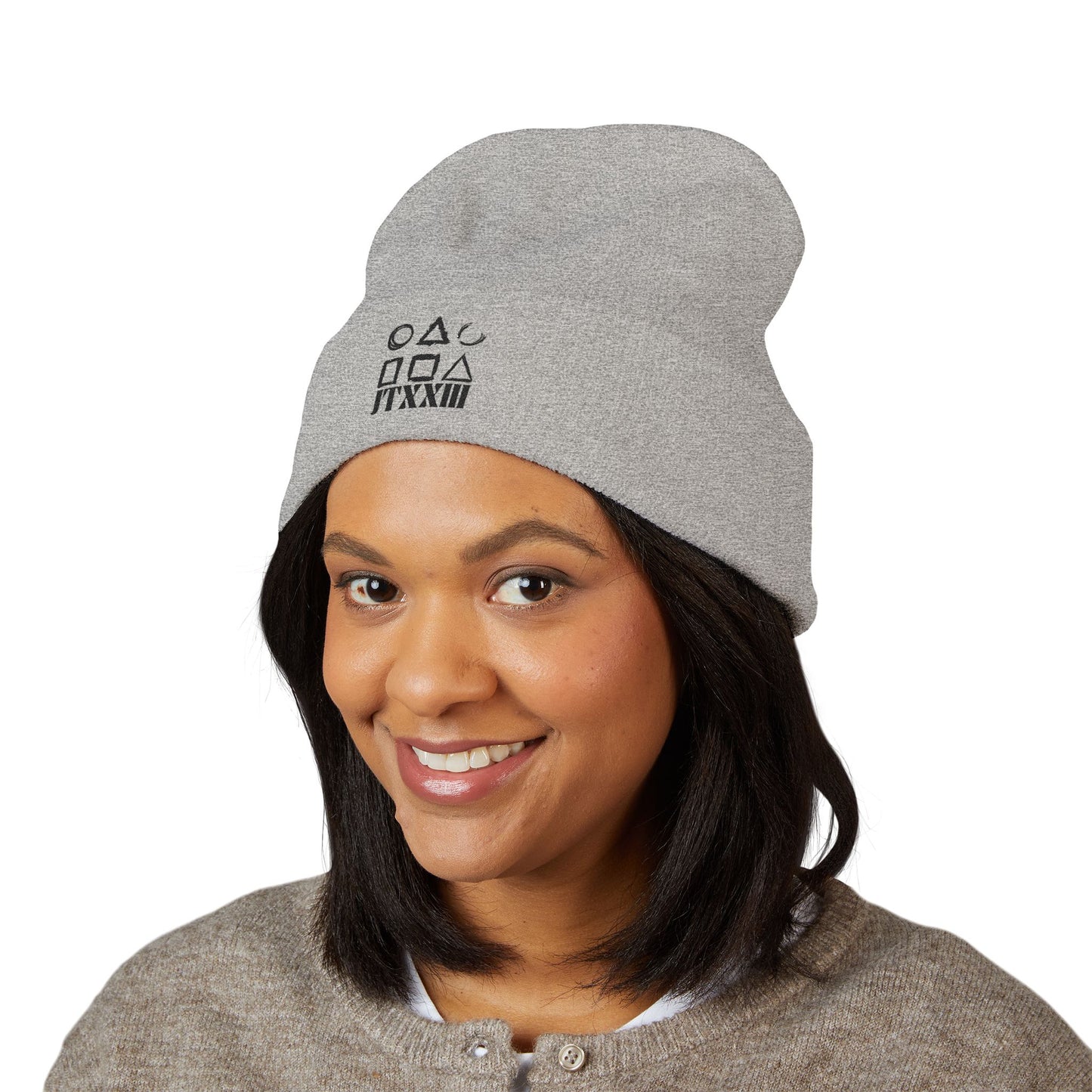 Minimalist Symbols Cuffed Beanie  🎟️ 5 entradas