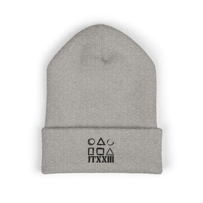 Minimalist Symbols Cuffed Beanie  🎟️ 5 entradas