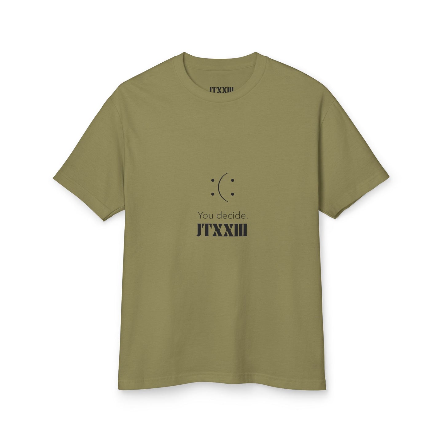 You Decide Moon Graphic -- Cotton T‑Shirt  🎟️ 8 entradas