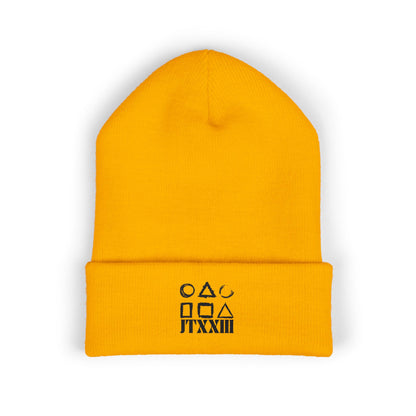 Minimalist Symbols Cuffed Beanie  🎟️ 5 entradas