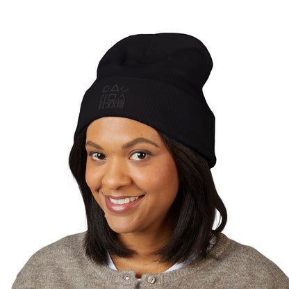 Minimalist Symbols Cuffed Beanie  🎟️ 5 entradas