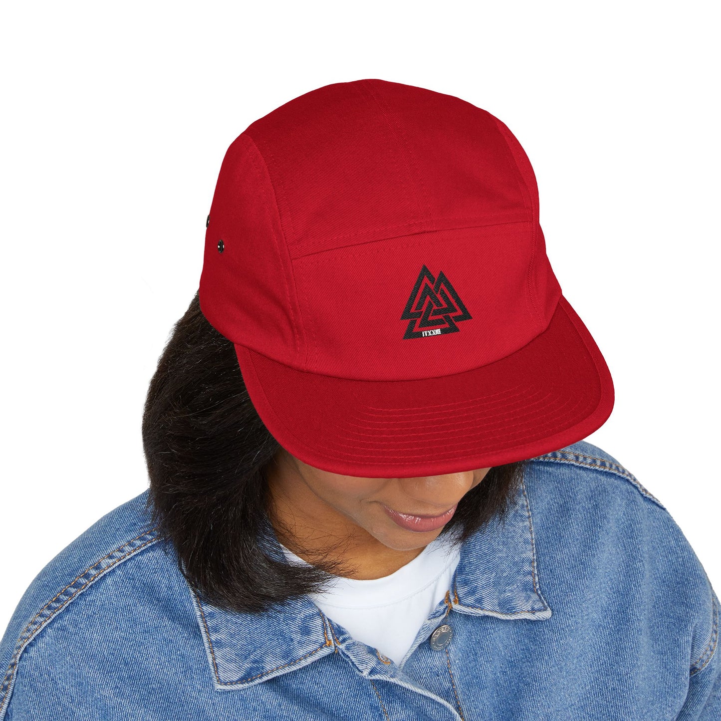 5-Panel Cap — Minimalist Norse Symbol Camper Hat  🎟️ 6 entradas