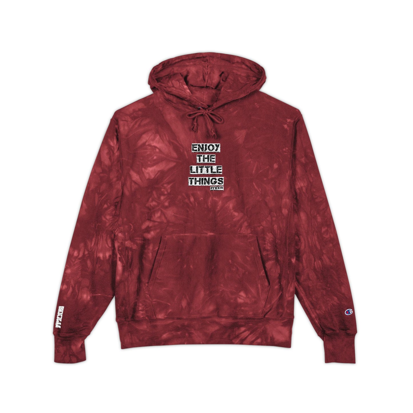 Tie-Dye Embroidered Hoodie — More Worry Less" 🎟️ 28 entradas