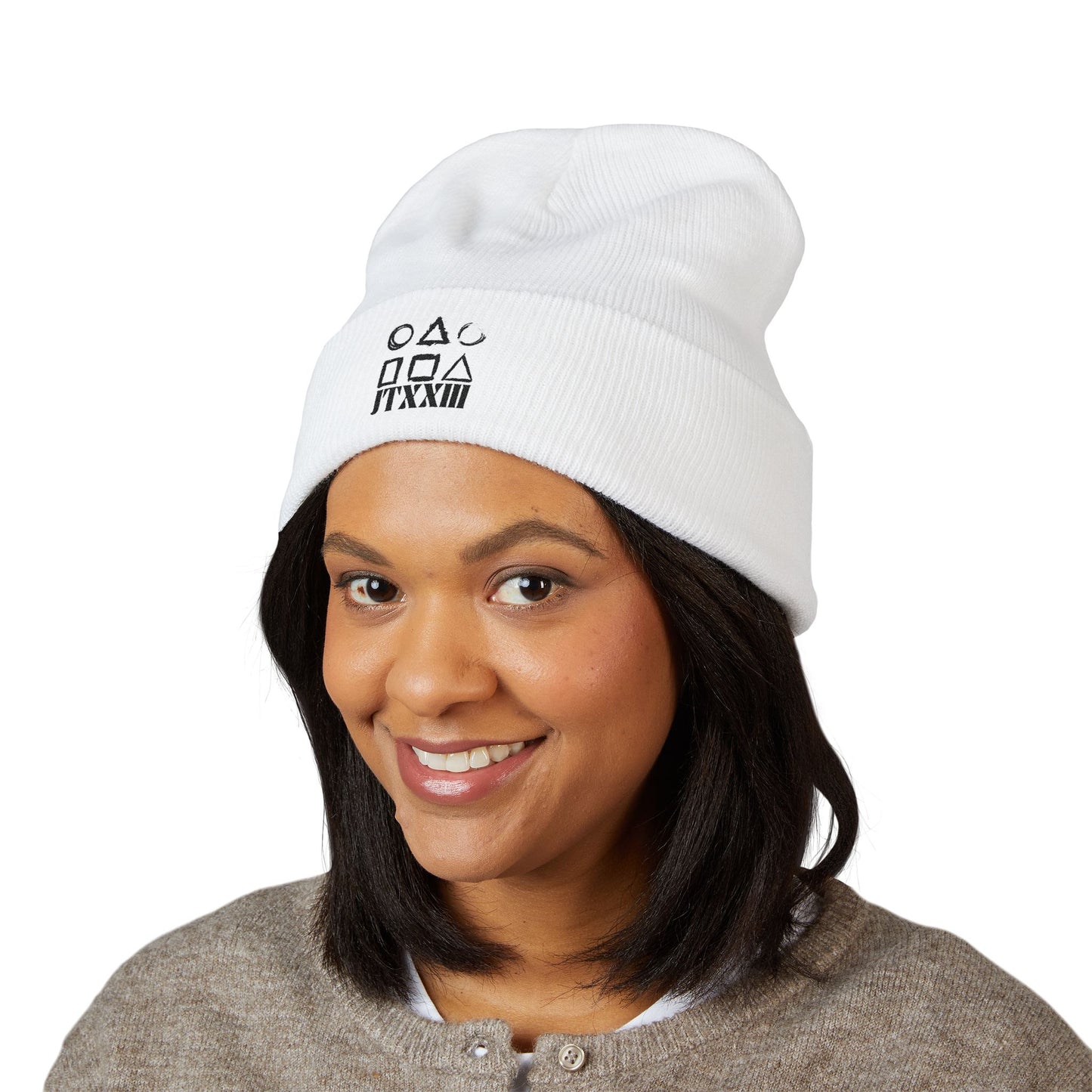 Minimalist Symbols Cuffed Beanie  🎟️ 5 entradas