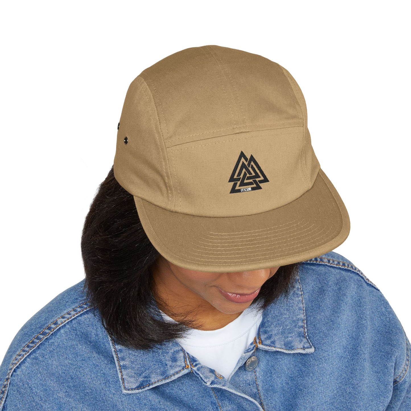 5-Panel Cap — Minimalist Norse Symbol Camper Hat  🎟️ 6 entradas