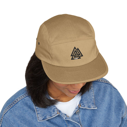 5-Panel Cap — Minimalist Norse Symbol Camper Hat  🎟️ 6 entradas