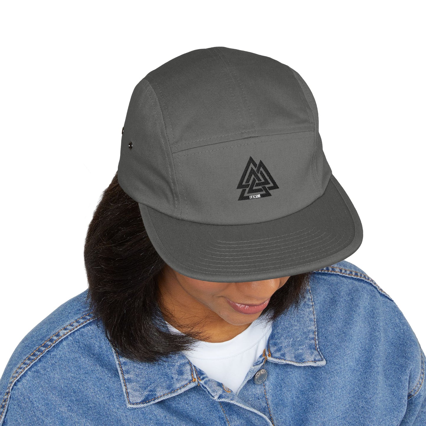 5-Panel Cap — Minimalist Norse Symbol Camper Hat  🎟️ 6 entradas