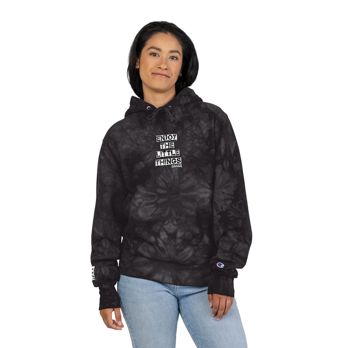 Tie-Dye Embroidered Hoodie — More Worry Less" 🎟️ 28 entradas