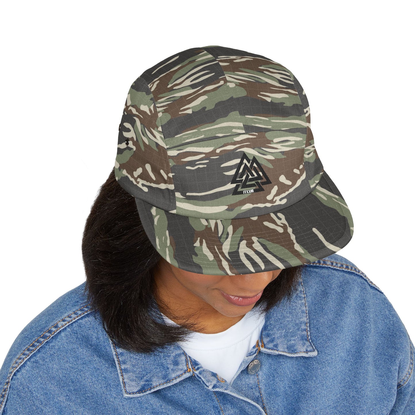 5-Panel Cap — Minimalist Norse Symbol Camper Hat  🎟️ 6 entradas