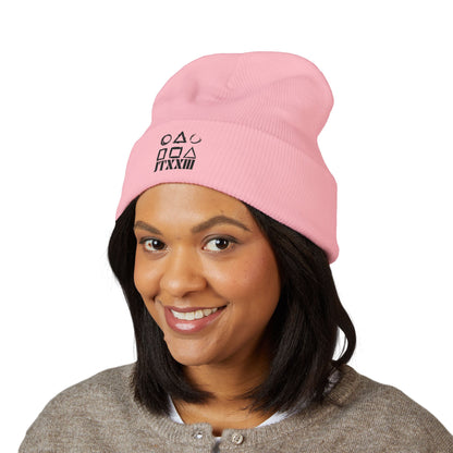 Minimalist Symbols Cuffed Beanie  🎟️ 5 entradas