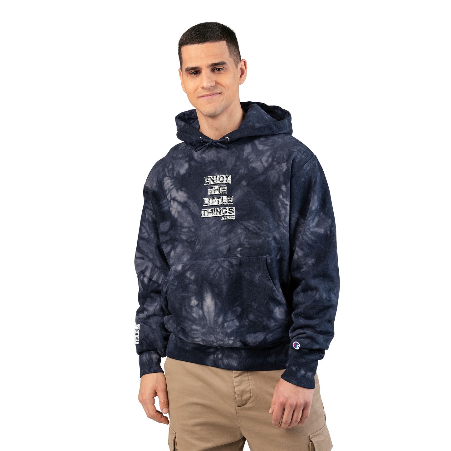 Tie-Dye Embroidered Hoodie — More Worry Less" 🎟️ 28 entradas