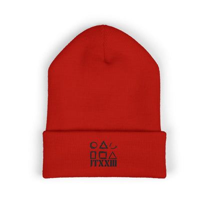 Minimalist Symbols Cuffed Beanie  🎟️ 5 entradas