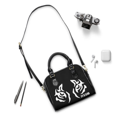Shoulder Handbag — Tribal Tiger Eyes Black  🎟️ 12 entradas